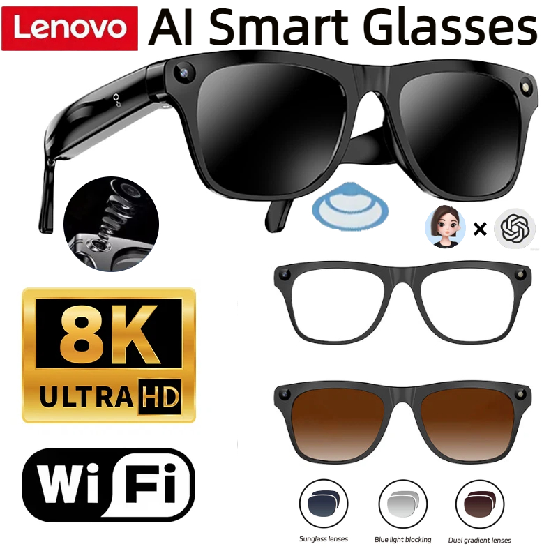 Webcam Hd 1080P - نظارات ذكية لينوفو بذاكرة 32 جيجابايت
