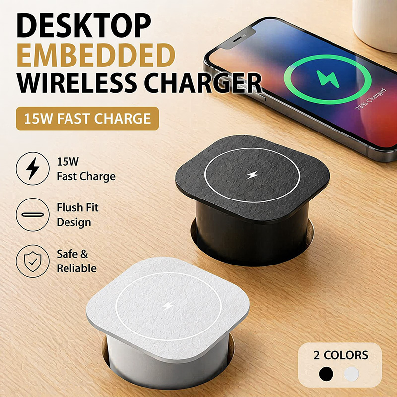 Desk Charging Station - شاحن لاسلكي مدمج في المكتب بقوة