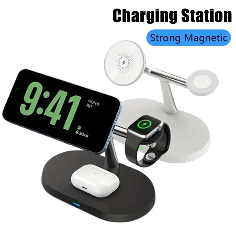 Desk Charging Station - شاحن لاسلكي مغناطيسي 3 في 1