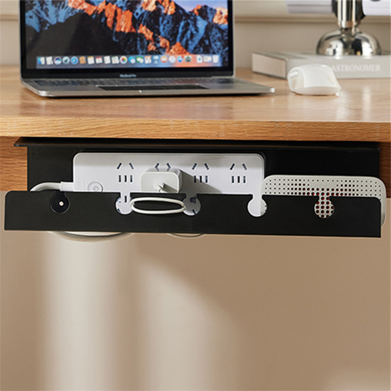 Power Strip Desk - منظم كابلات تحت المكتب مع مشبك،