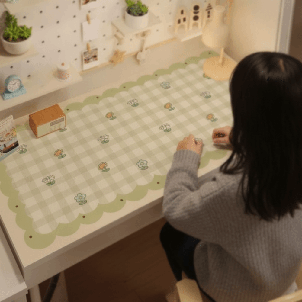 Desk Mat Leather - وسادة دراسة كرتونية، سجادة مكتب مقاومة