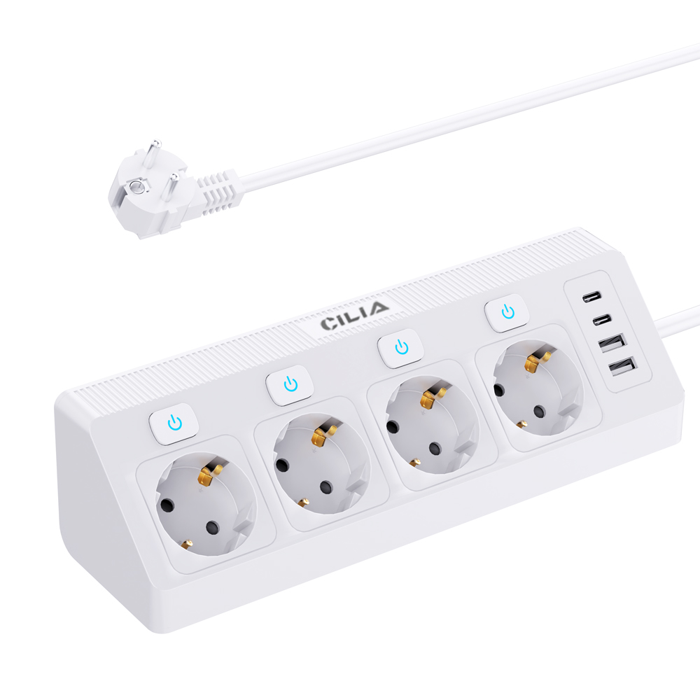 Power Strip Desk - شريط طاقة بمقبس الاتحاد الأوروبي مع