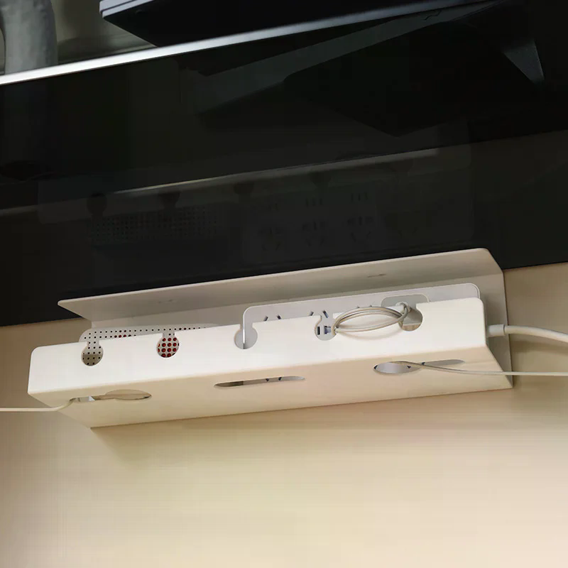 Power Strip Desk - منظم كابلات تحت المكتب مع مشبك،