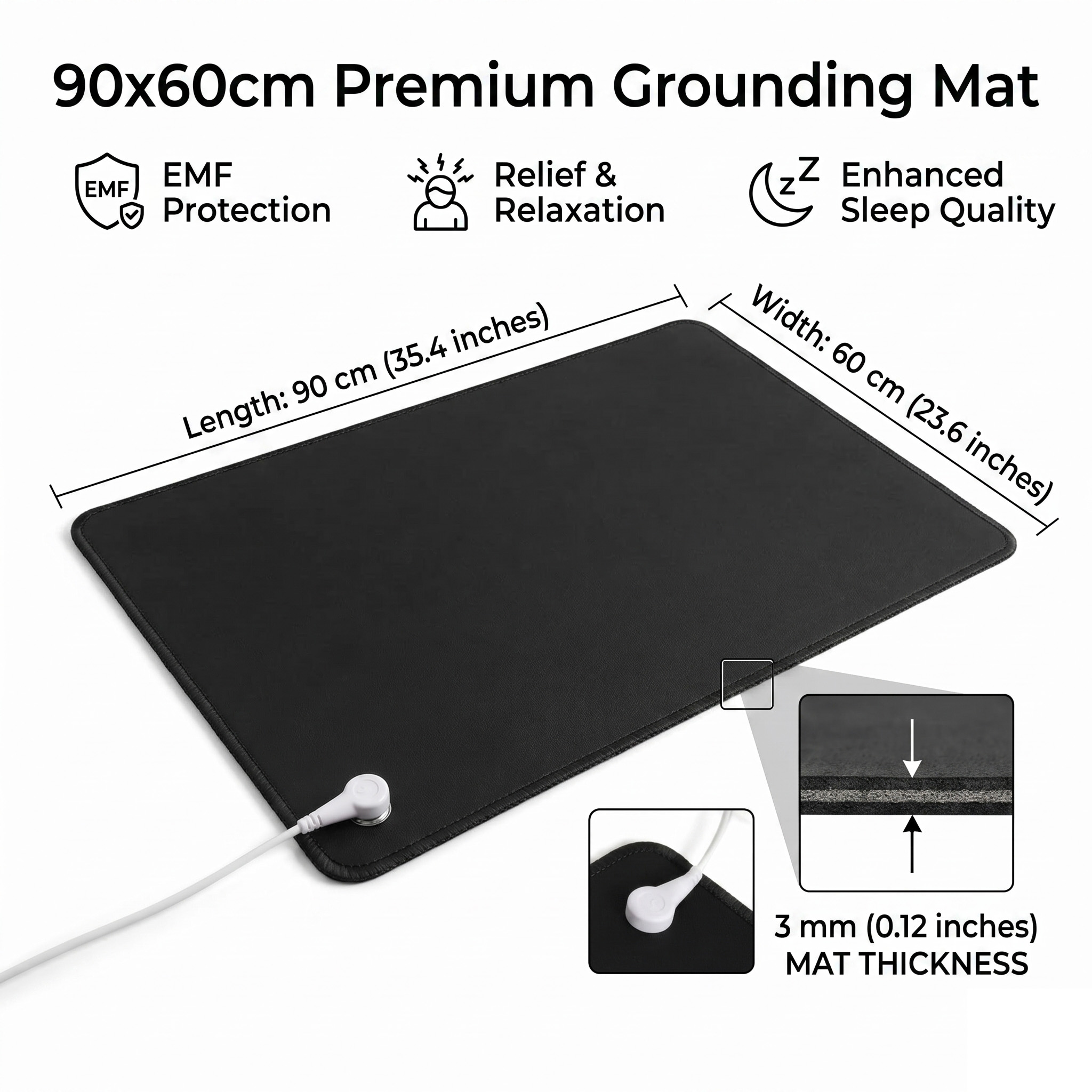 Desk Mat Leather - حصيرة تأريض من جلد البولي يوريثان