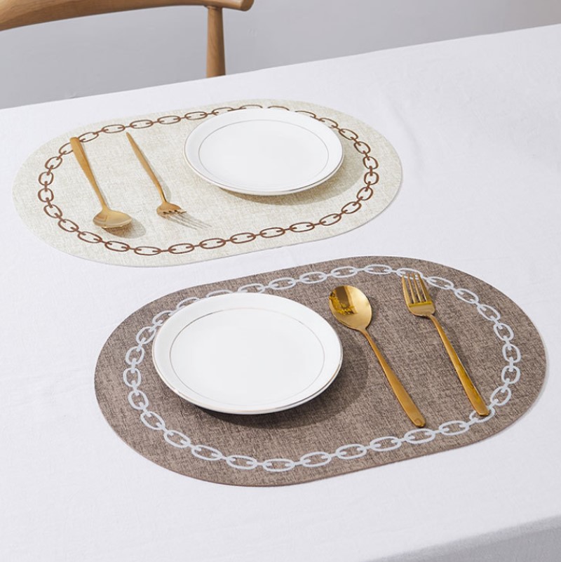 البيضاوي مفرش طاولة فو الجلود  - مراجعة Desk Mat Leather وسعره