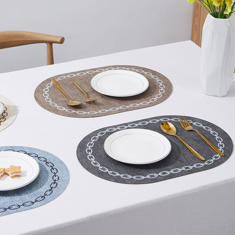 البيضاوي مفرش طاولة فو الجلود  - مراجعة Desk Mat Leather وسعره