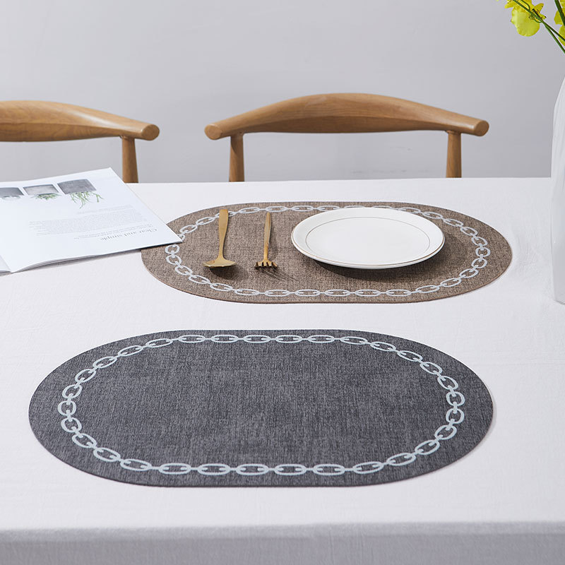 البيضاوي مفرش طاولة فو الجلود  - مراجعة Desk Mat Leather وسعره