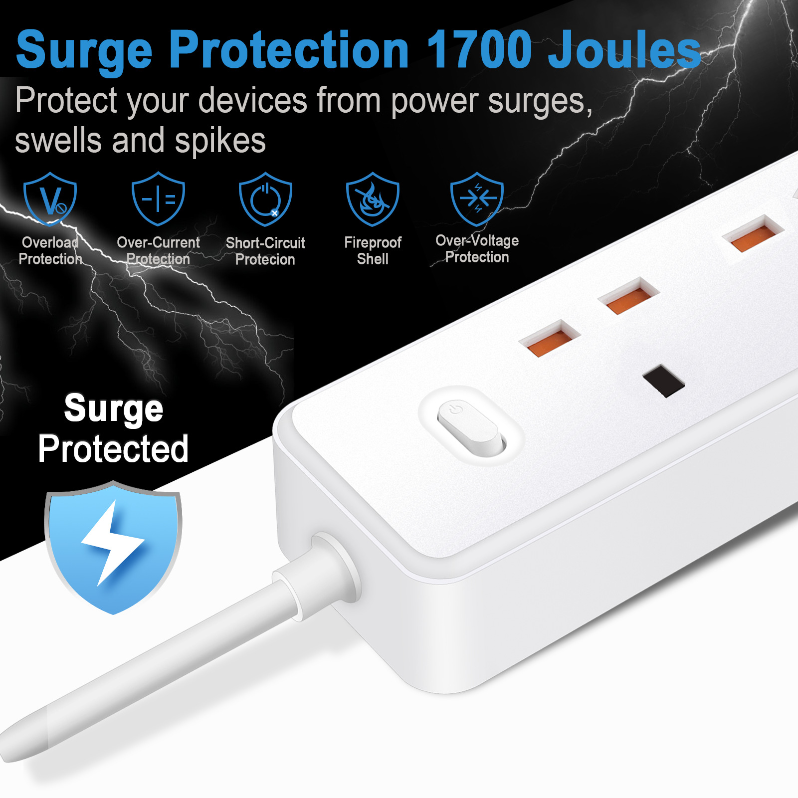 قطاع الطاقة مقبس كهربائي الممل - مراجعة Power Strip Desk وسعره