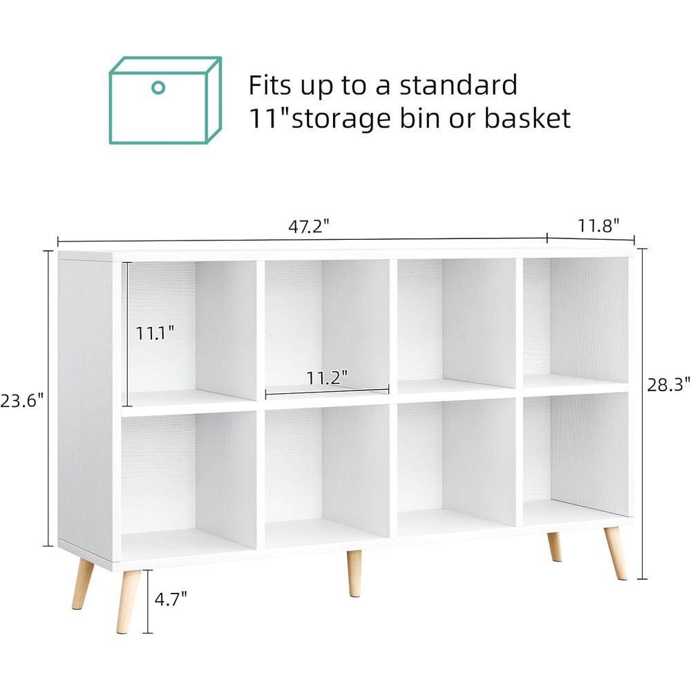 رف كتب خشبي من طبقتين مع أرجل، - مراجعة Home Office Bookshelves وسعره