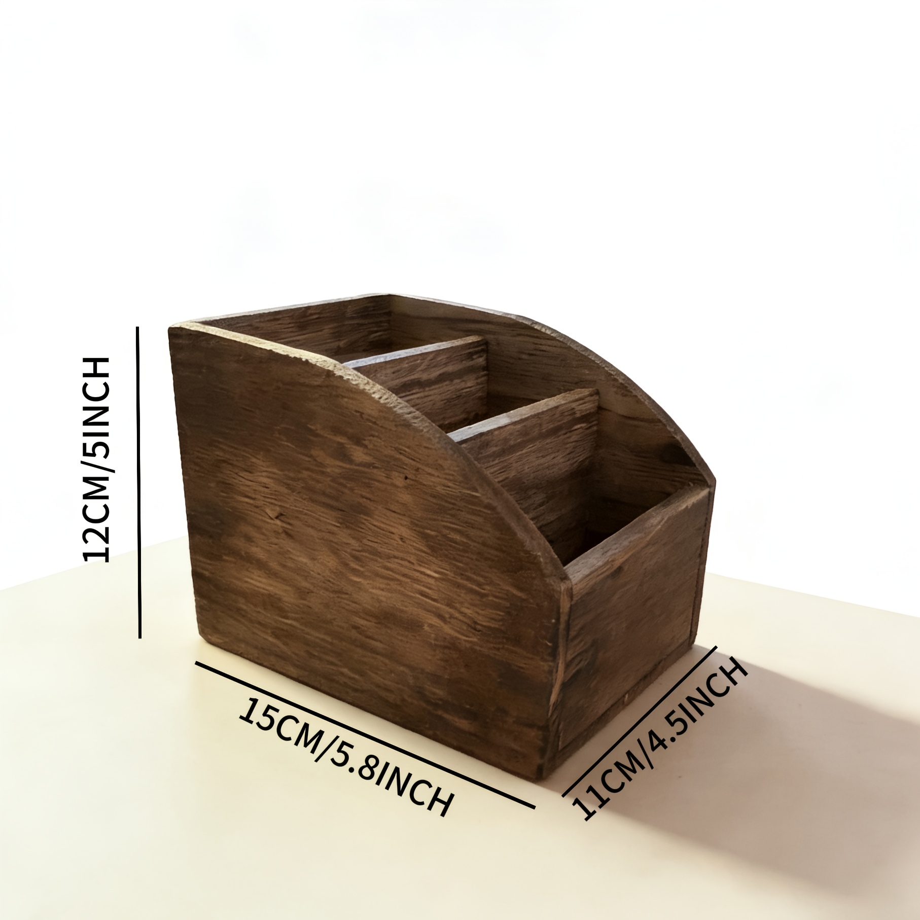 صندوق تخزين خشبي عتيق متعدد ال - مراجعة Desktop Organizer Bamboo وسعره