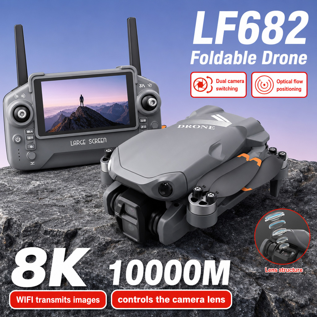 طائرة بدون طيار LF682 للتصوير  - مراجعة Webcam Hd 1080P وسعره