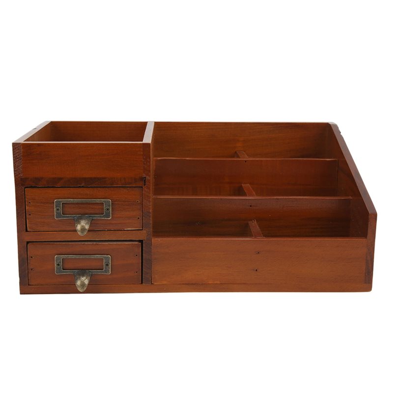 CHCH خزانة خشبية تصميم ريترو م - مراجعة Desktop Organizer Bamboo وسعره