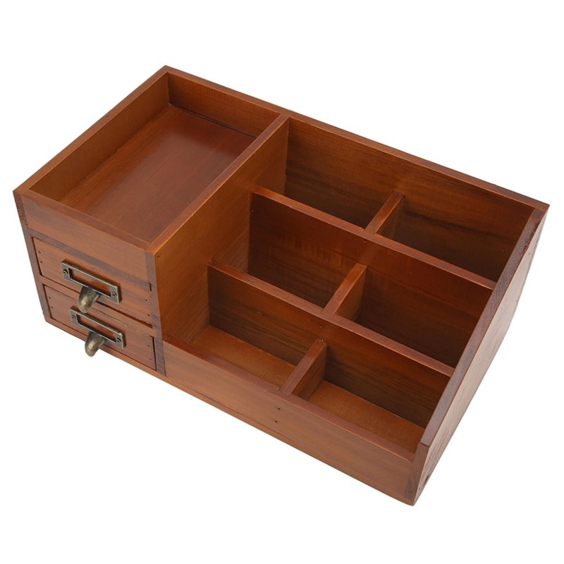 CHCH خزانة خشبية تصميم ريترو م - مراجعة Desktop Organizer Bamboo وسعره