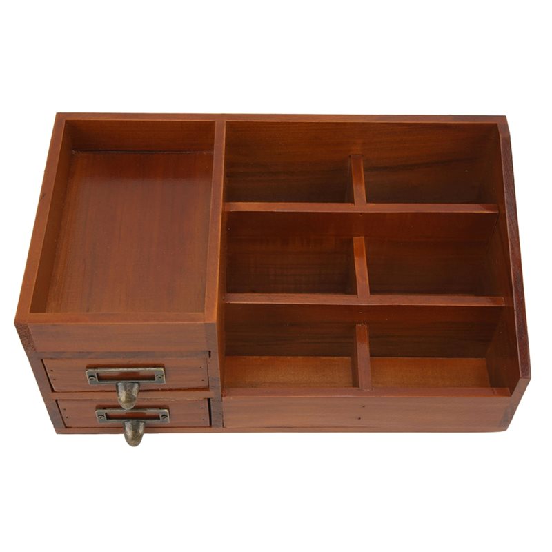 CHCH خزانة خشبية تصميم ريترو م - مراجعة Desktop Organizer Bamboo وسعره