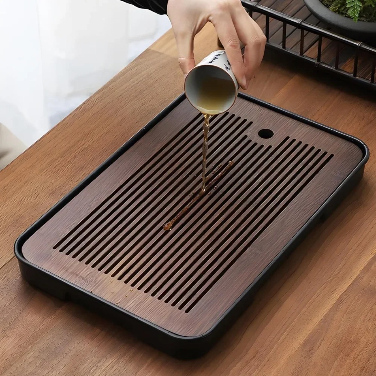 المحمولة انفصال طاولة شاي من ا - مراجعة Desktop Organizer Bamboo وسعره
