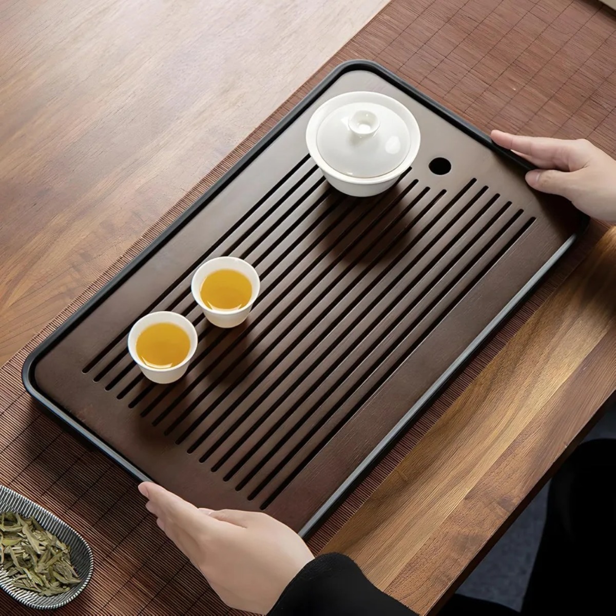 المحمولة انفصال طاولة شاي من ا - مراجعة Desktop Organizer Bamboo وسعره