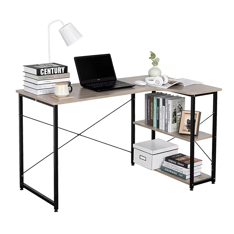 مكتب زاوية على شكل حرف L مع رف - مراجعة Home Office Bookshelves وسعره