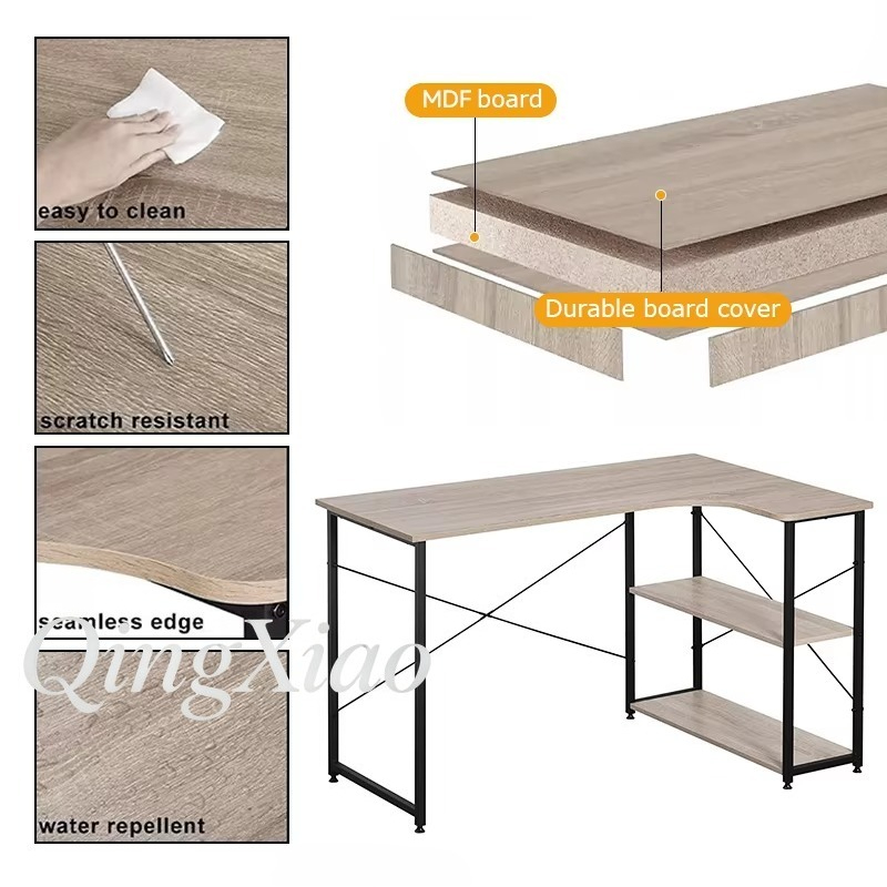 مكتب زاوية على شكل حرف L مع رف - مراجعة Home Office Bookshelves وسعره