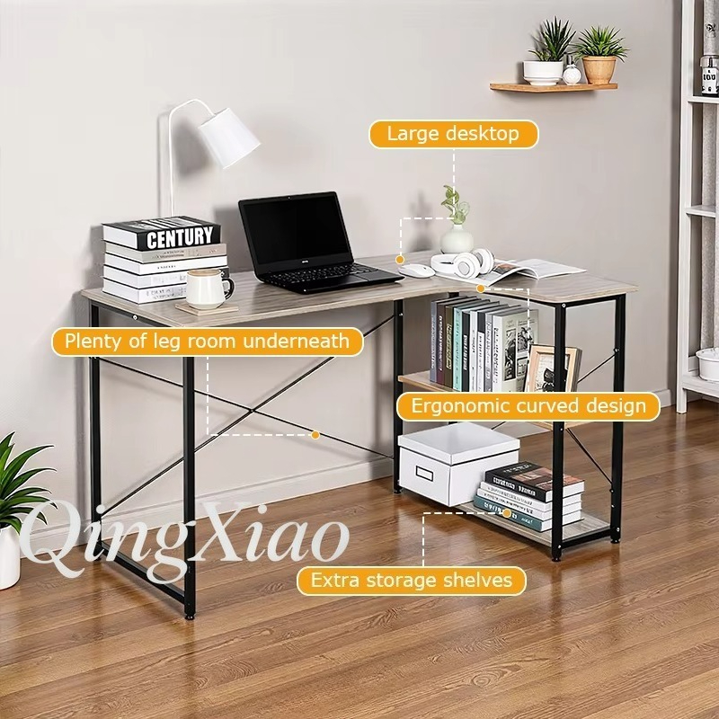 مكتب زاوية على شكل حرف L مع رف - مراجعة Home Office Bookshelves وسعره