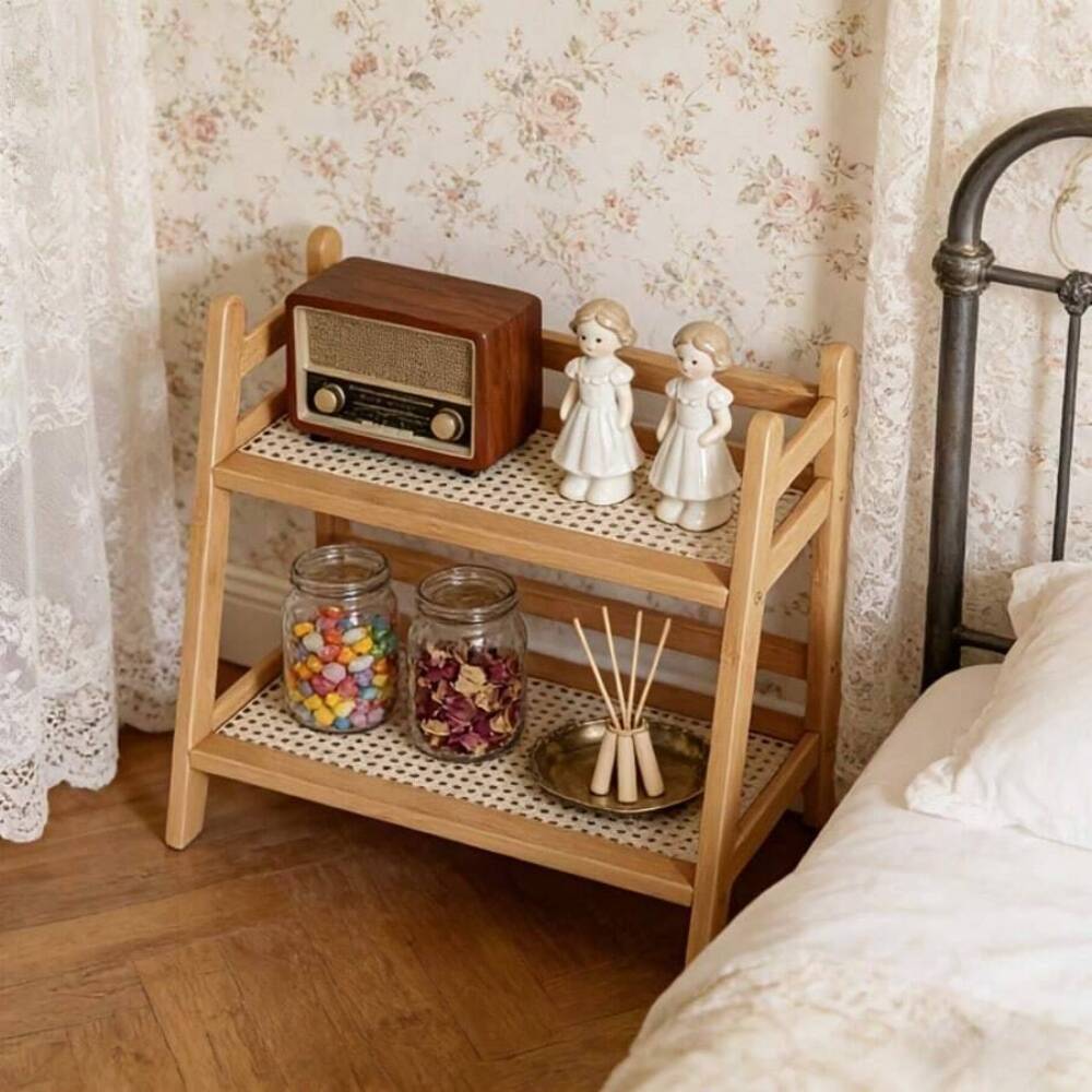 رف تخزين من الخيزران ذو طبقتين - مراجعة Desktop Organizer Bamboo وسعره