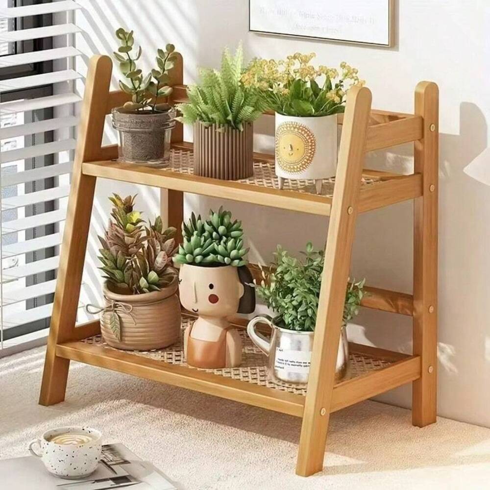 رف تخزين من الخيزران ذو طبقتين - مراجعة Desktop Organizer Bamboo وسعره