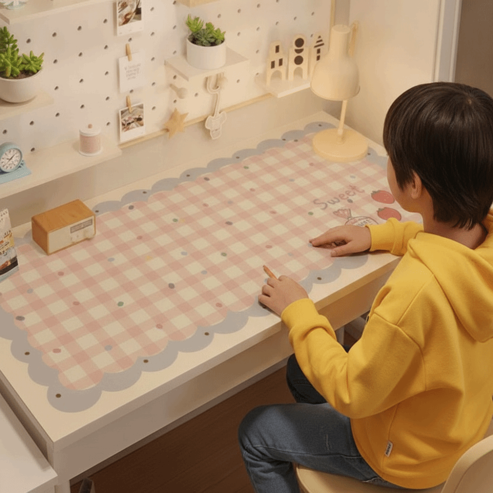 وسادة دراسة كرتونية، سجادة مكت - مراجعة Desk Mat Leather وسعره