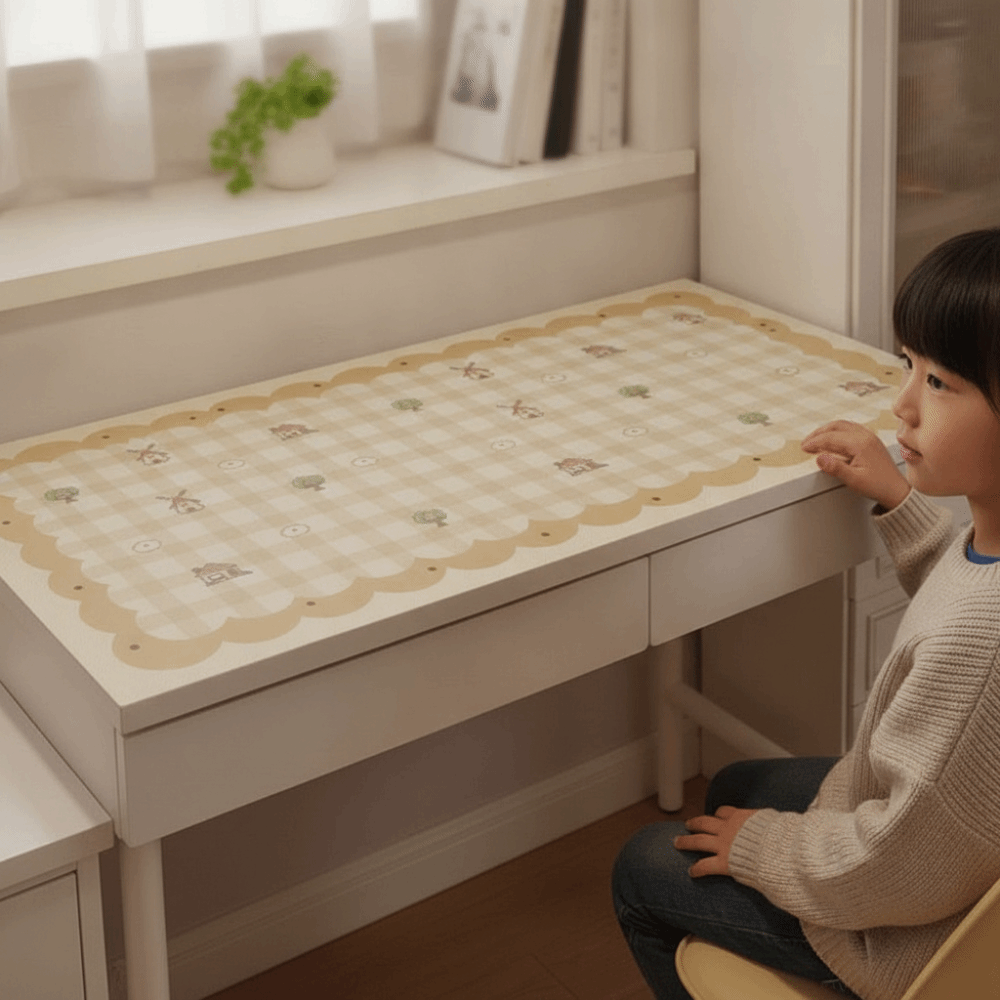 وسادة دراسة كرتونية، سجادة مكت - مراجعة Desk Mat Leather وسعره