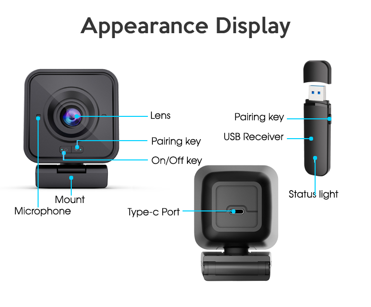 كاميرا ويب لاسلكية بدقة 1080P  - مراجعة Webcam Hd 1080P وسعره