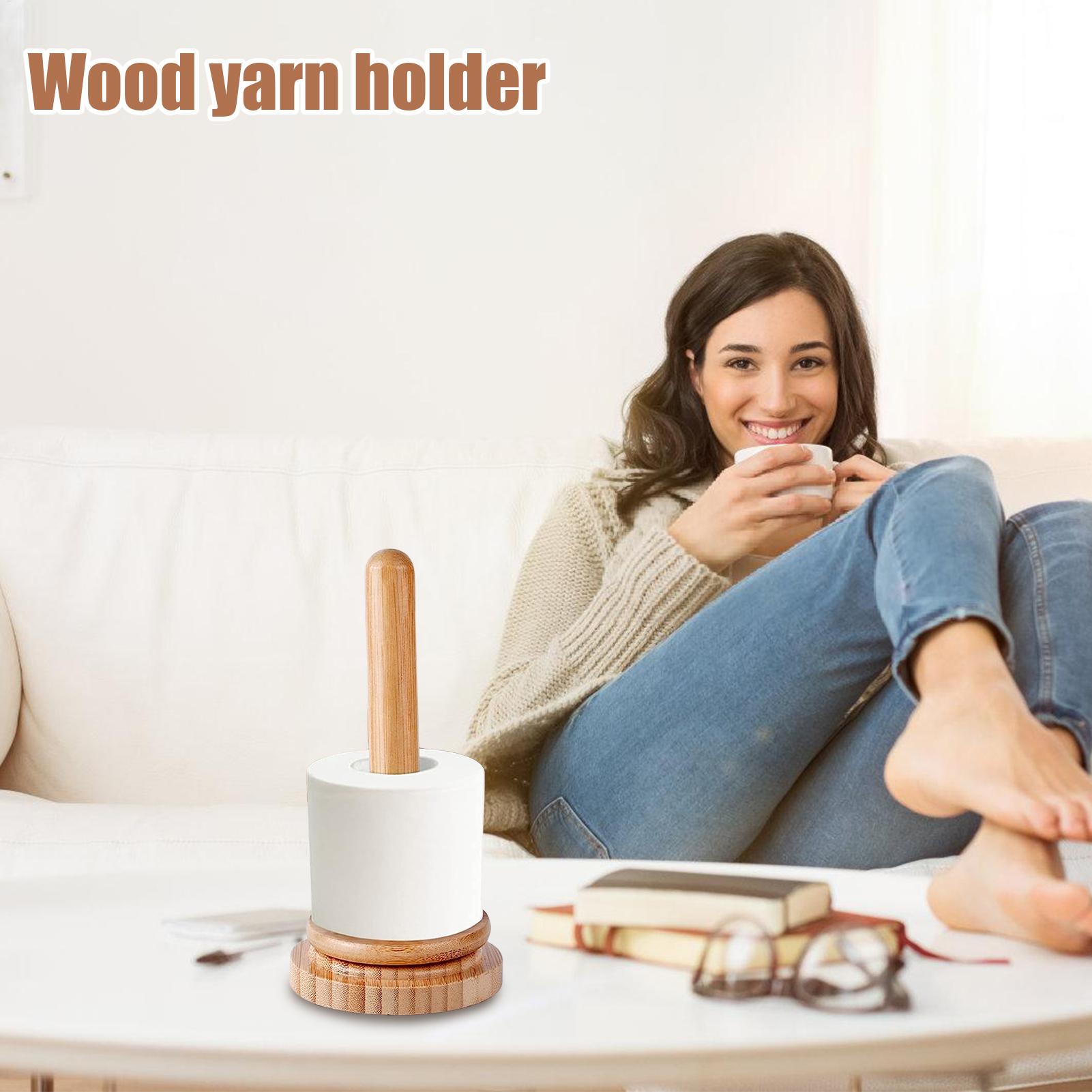 حامل خيوط الحياكة الدوار الخشب - مراجعة Desktop Organizer Bamboo وسعره