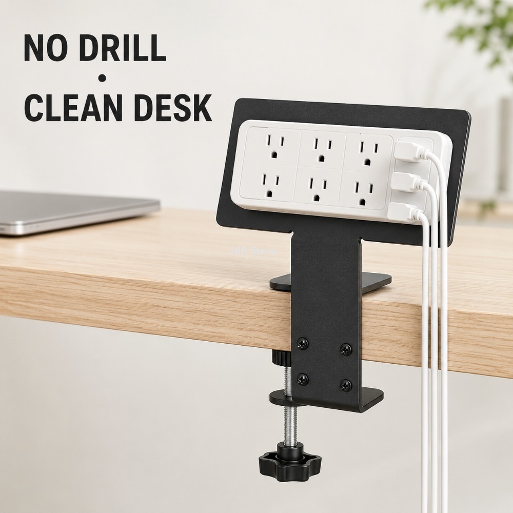 منظم كابلات تحت المكتب، حامل ش - مراجعة Power Strip Desk وسعره