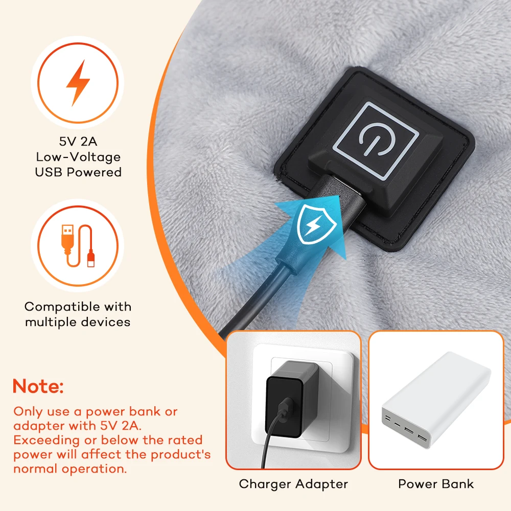 شال مدفأ بمنفذ USB مع 3 إعدادا - مراجعة Home Office Hours وسعره