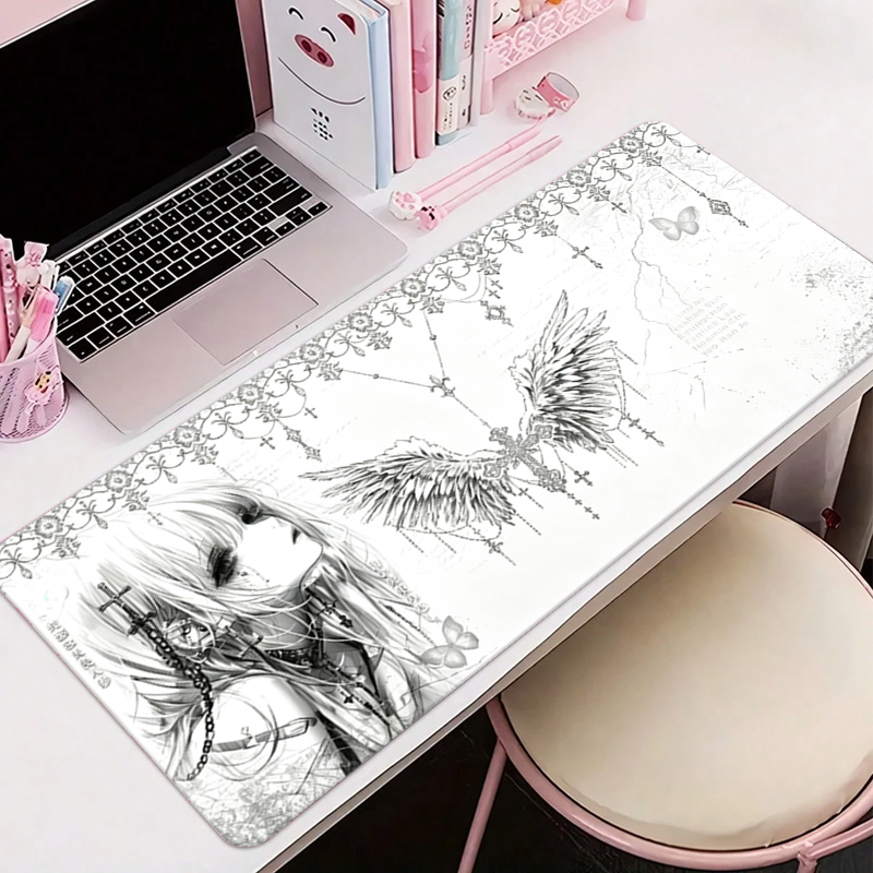 لوحة ماوس جلدية سوداء وبيضاء ب - مراجعة Desk Mat Leather وسعره