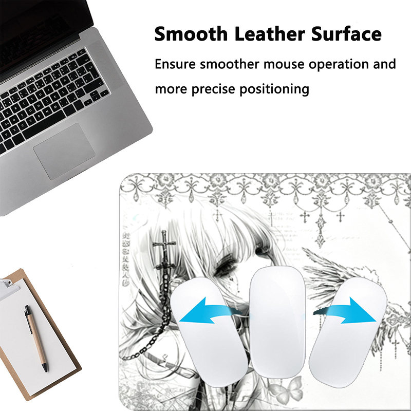 لوحة ماوس جلدية سوداء وبيضاء ب - مراجعة Desk Mat Leather وسعره