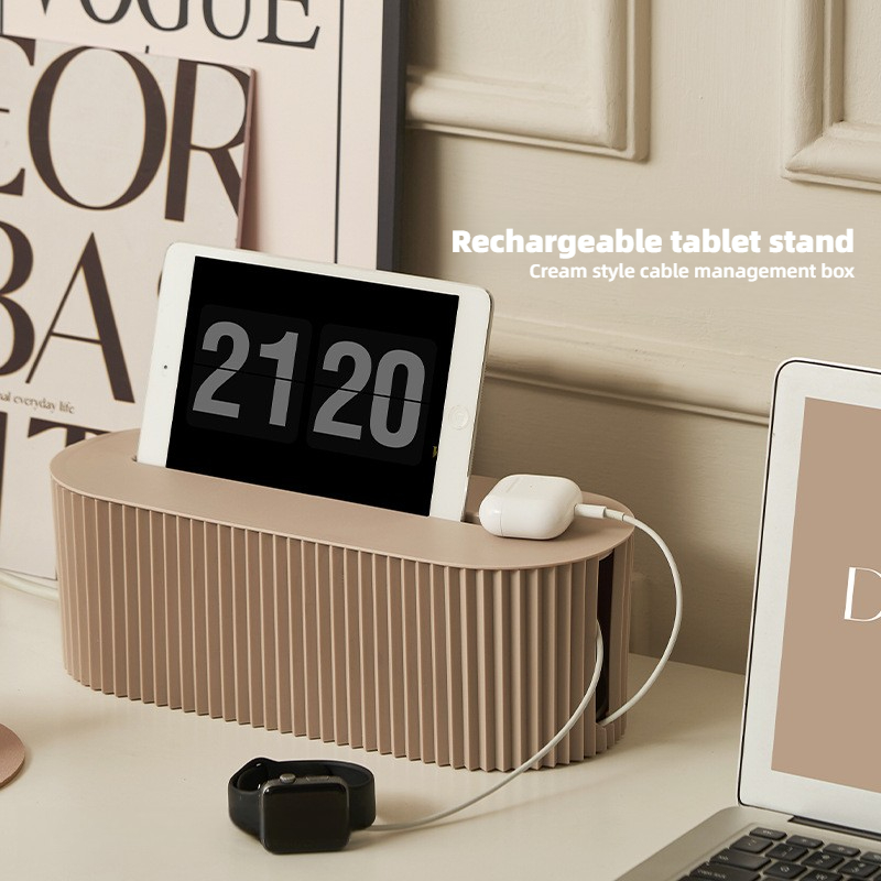 صندوق تنظيم الكابلات - لإخفاء  - مراجعة Power Strip Desk وسعره