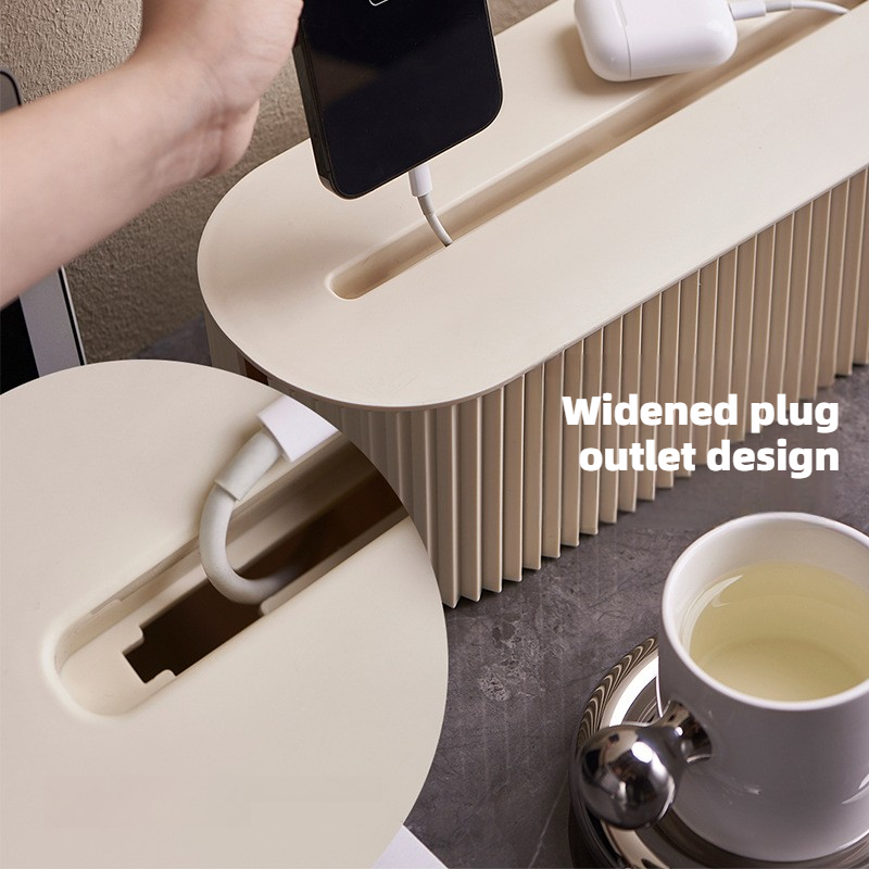صندوق تنظيم الكابلات - لإخفاء  - مراجعة Power Strip Desk وسعره