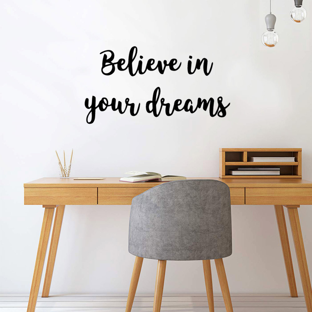 1 قطعة Diy بها بنفسك عبارة بسي - مراجعة Home Office Quotes وسعره