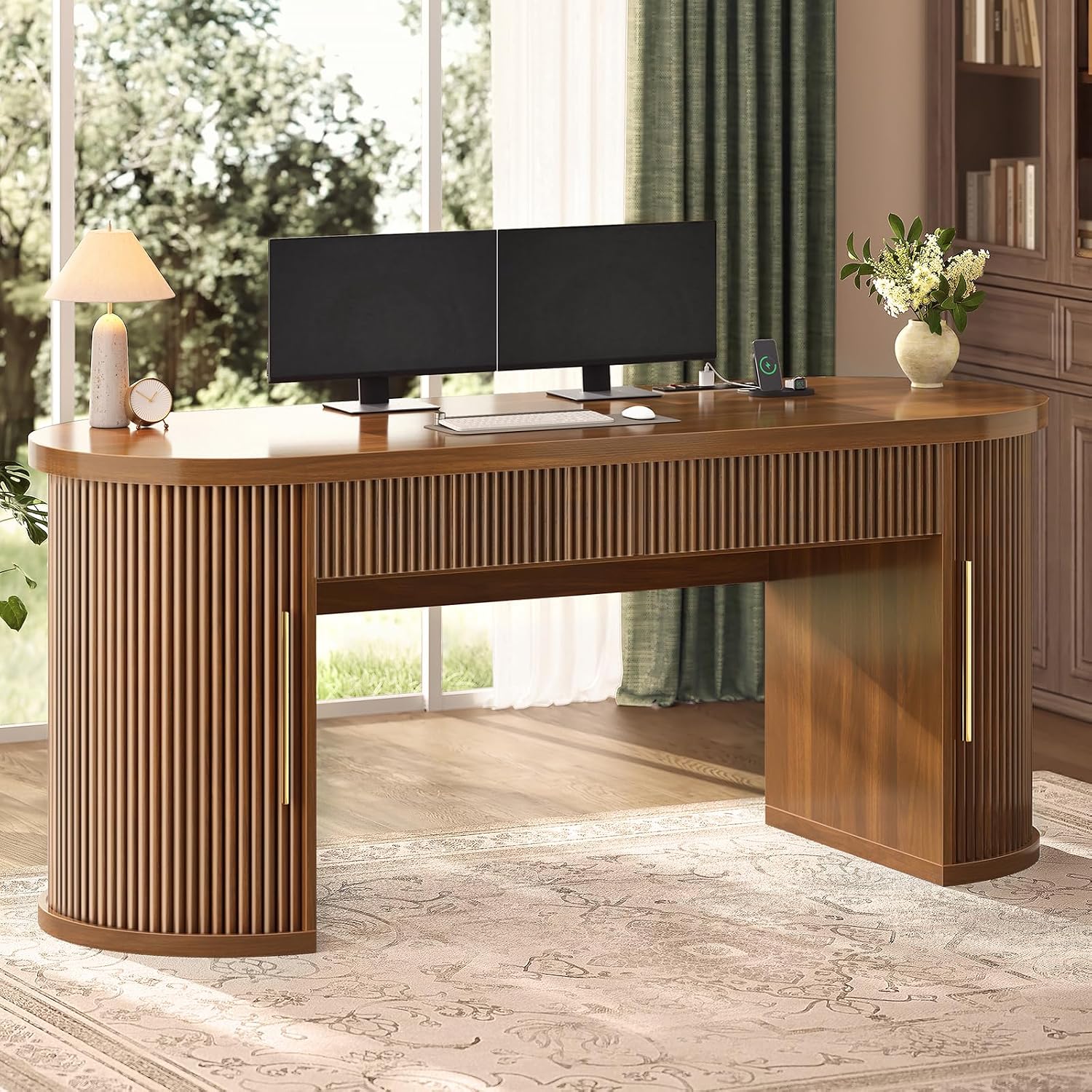مكتب مكتبي بـ 2 درج، مكتب كمبي - مراجعة Power Strip Desk وسعره