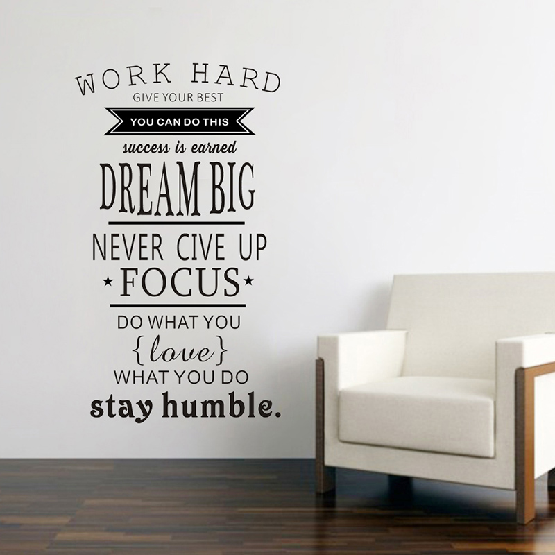 ملصق جداري تحفيزي للعمل بجد وت - مراجعة Home Office Quotes وسعره