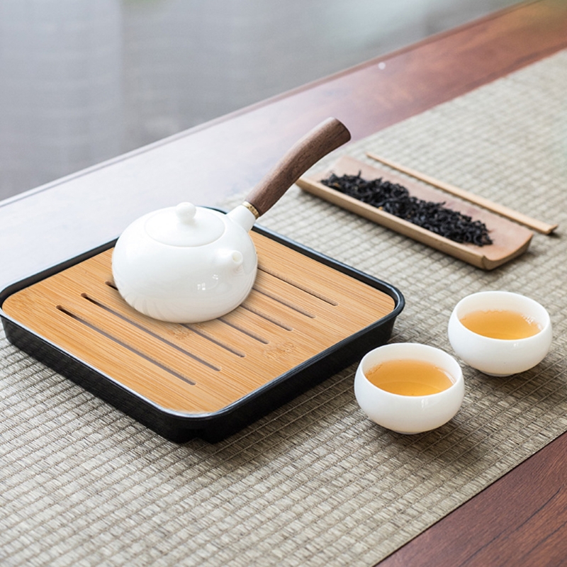 صينية شاي من الخيزران، طاولة ش - مراجعة Desktop Organizer Bamboo وسعره